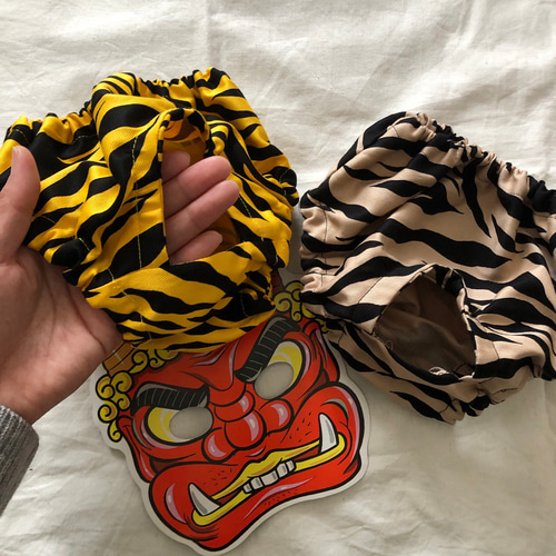 犬用 節分 鬼の角ハンドメイド 節分工作】超簡単100均だけでポンポン付 鬼のツノの作り方👹愛犬