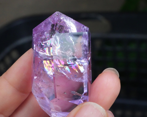 セイクリッドセブン✨レインボー　アメジスト　ラフストーン　原石 セイクリッドセブン✨レインボー アメジスト ラフストーン 原石