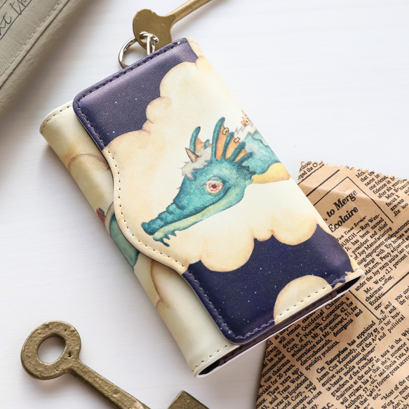 キーケース「ロンドンの夢を乗せたドラゴン」 キーケース 空想街雑貨店  
