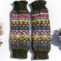 手織純羊毛針織襪套/編織羊毛襪套/內刷毛襪套/保暖襪套-北歐芬蘭 北歐風聖誕節交換禮物 好友生日禮物 母親節 情人節 第4張的照片