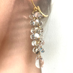 Water Cascade Earrings 碎水滴玻璃耳環系列 第18張的照片