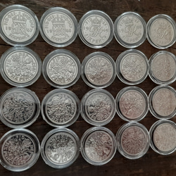 1947~1967英国の幸せのシックスペンス 20枚セット イギリス から ラッキー6ペンスウエディングコイン 美品 2枚目の画像