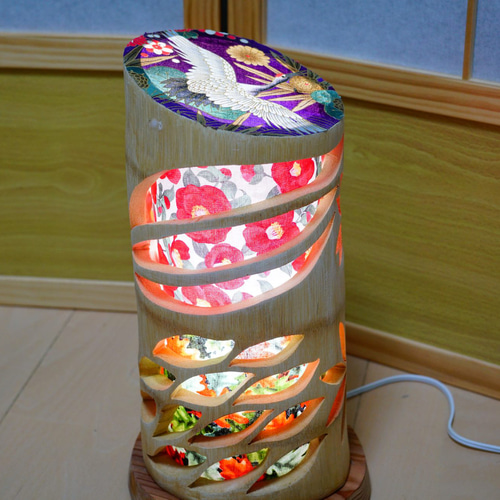 竹灯り・竹あかり・竹灯籠　～～ 癒しの灯り　華衣ライン★鶴華★～～ 竹灯り・竹あかり・竹灯籠 ～～ 癒しの灯り 華衣ライン☆鶴華