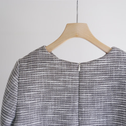 Tweed peplum blouse ツイードペプラムブラウス（ブラック）38 15枚目の画像