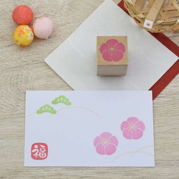 和菓子のはんこ 梅のはんこ 2枚目の画像