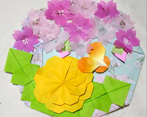 たんぽぽ・リース・桜・折り紙 ・壁面飾り【☆送料無料☆】 その他