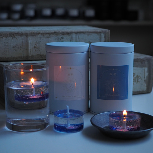 夜桜/アロマティーライトキャンドル3個入 キャンドル・キャンドル