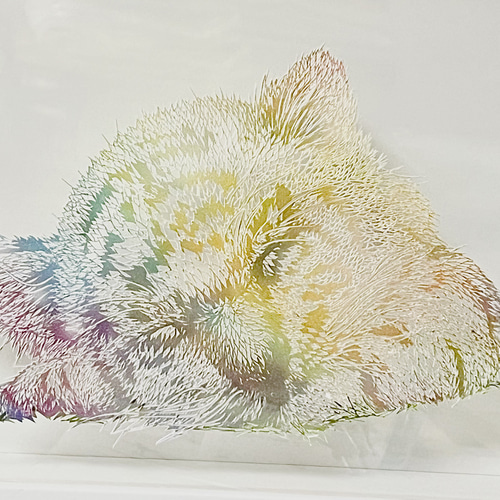 オーダーメイド切り絵/人物・動物のお写真から肖像画切り絵を作成/文字