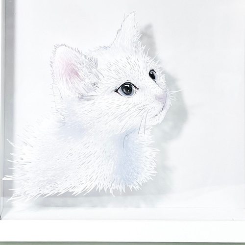 オーダーメイド切り絵/人物・動物のお写真から肖像画切り絵を作成/文字