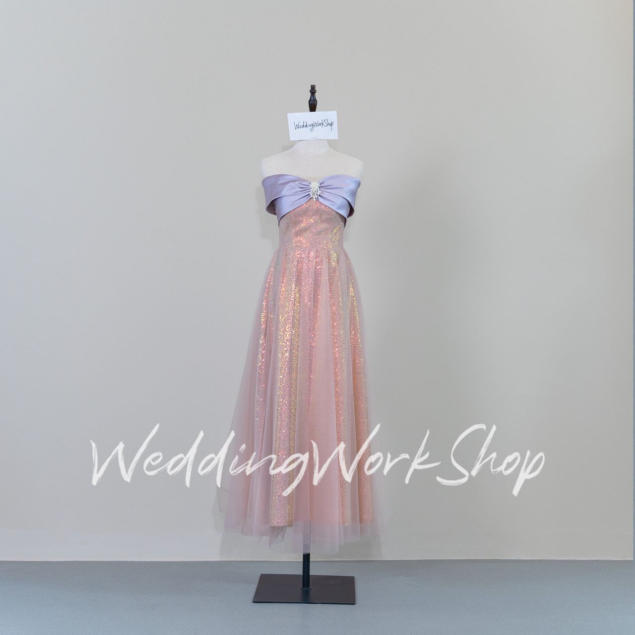 手工制作  シアーな美しさ 高みせ キラキラスパンコール ビスチェドレス /コンサート/パーティー/謝恩会演奏会G012