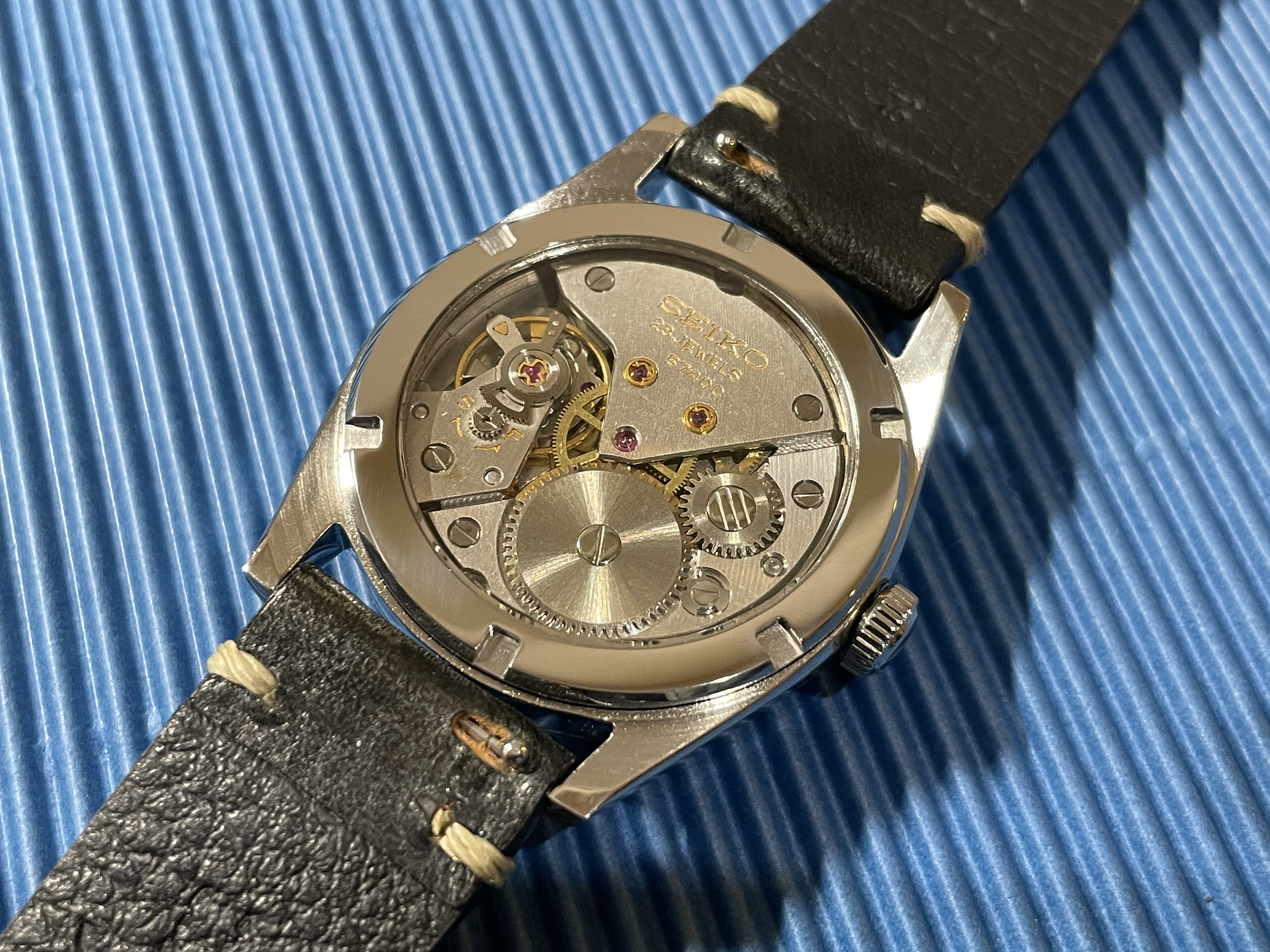 セイコー ロードマーベル36000用 シースルーバック 角溝タイプ スケルトン 裏スケ SEIKO