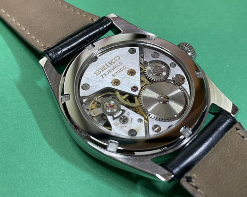 セイコー ロードマーベル 5740-8000 用 シースルーバック 角溝 SEIKO