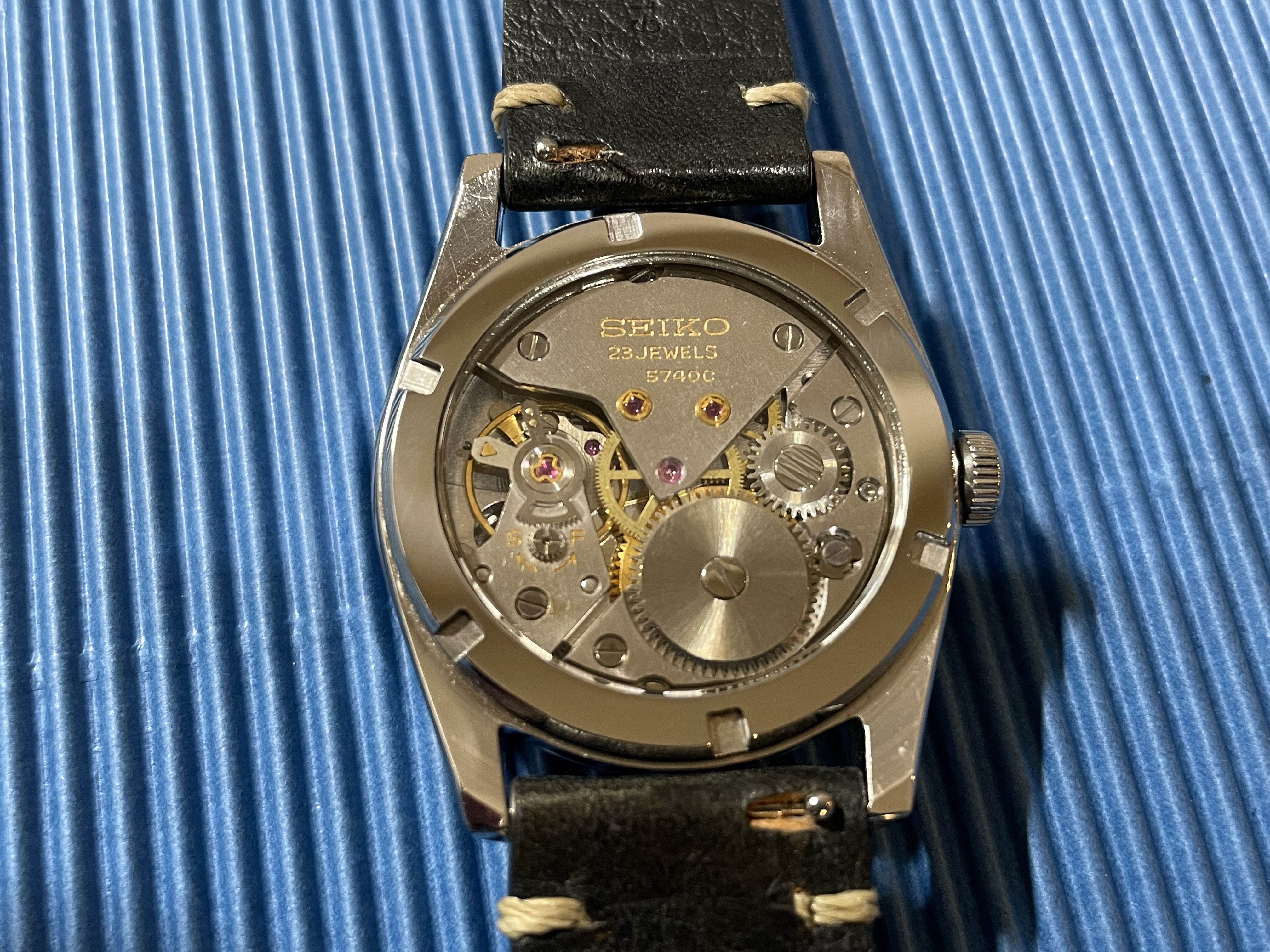 セイコー ロードマーベル36000用 シースルーバック 角溝タイプ スケルトン 裏スケ SEIKO