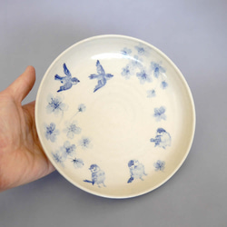 小鳥のお皿「桜に雀」 5枚目の画像
