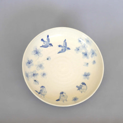 小鳥のお皿「桜に雀」 1枚目の画像