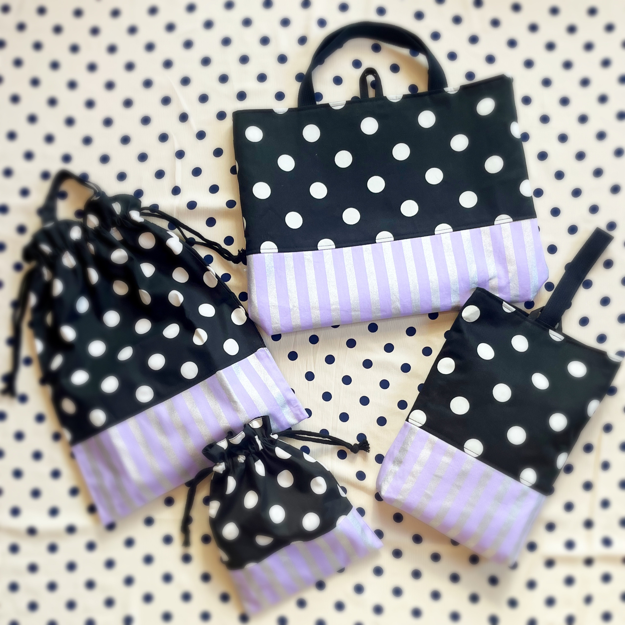 【2026/入園入学】 サイズオーダー［受注生産］女の子人気No.1♡レッスンバッグ/保育園体操服袋/上靴入れ