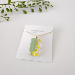 『mimoza』キラキラガラスの ネックレス 2枚目の画像
