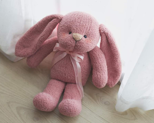 ファンシーアラモード　ビッグくまちゃんぬいぐるみ　ピンク　スタイ付き クマ くま ぬいぐるみ かわいい 小さい 正規品 ふわふわ