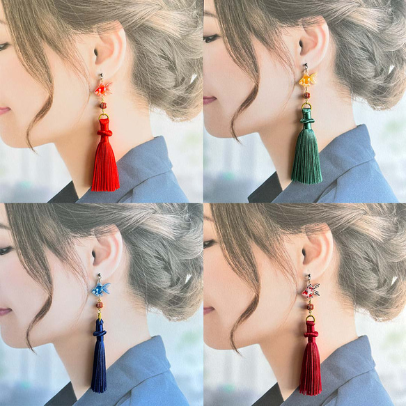 DABUWAWA 上品 キュート タッセル イヤリング 耳飾り ピアス naorelax_nr9048bsms
