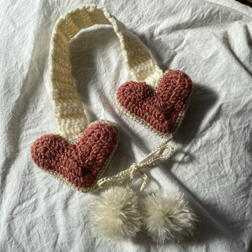 イヤーマフラー ハート ピンク その他ファッション雑貨 みりん 通販