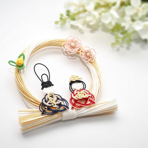 水引のひな祭りリース*雛飾り*しめ縄*お雛様*お内裏様*左近の桜