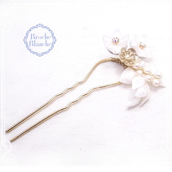 Broche Blanche 白梅髮夾 de-98-bb-28cc 第1張的照片