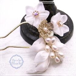 Broche Blanche 白梅髮夾 de-98-bb-28cc 第4張的照片