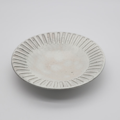 美濃焼　直径22cm リム浅鉢 美濃焼 直径22cm リム浅鉢 【わたぼうし】軽量 浅鉢 22cm 日本製 国産