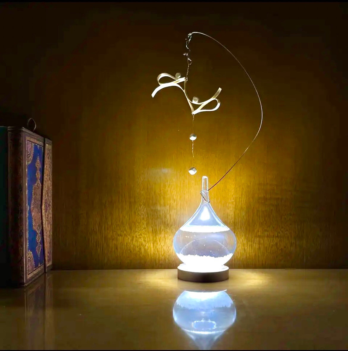 日本ヒノキと結晶が描くストームグラスの雫ライト◆森林浴◆ 9,375円