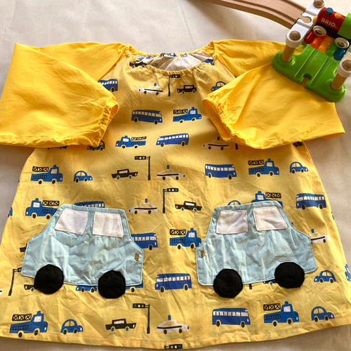 長袖スモック 100サイズ カーズイエロー 子供服 onomade 通販｜Creema 