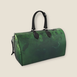 《訂單製作》行李袋，正反兩面相同圖案，綠霧L號 第14張的照片
