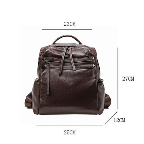 オールレザーリュック バックパック 本革 大容量 ポケット多数