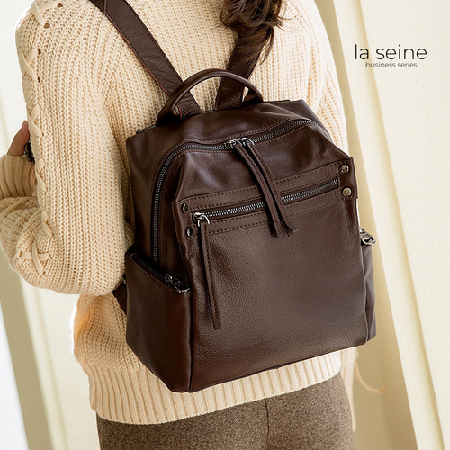 オールレザーリュック バックパック 本革 大容量 ポケット多数