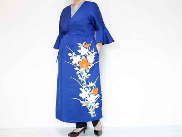 KIMONO Wrapped Dress&#39;n Coat - 獨一無二的 2 向禮服外套，由和服製成！ 第5張的照片