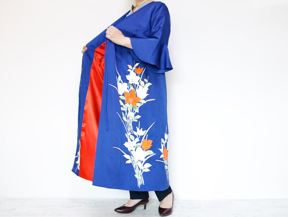 KIMONO Wrapped Dress&#39;n Coat - 獨一無二的 2 向禮服外套，由和服製成！ 第10張的照片