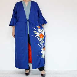 KIMONO Wrapped Dress'n Coat -着物を使った2Wayドレスコート　1点ものです！ 1枚目の画像