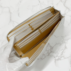 日本製　上質　リザード　薄型　長財布　ロングウォレット　財布　トカゲ革　L型ファスナー　エキゾチックレザー　 12枚目の画像