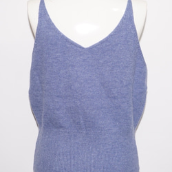 Knit Camisole Bustier (light blue) ビスチェ パープル 紫 カジュアル 5枚目の画像