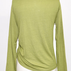 String Design Long Sleeve Tops (light green) 長袖Tシャツ グリーン 緑 10枚目の画像