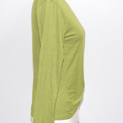 String Design Long Sleeve Tops (light green) 長袖Tシャツ グリーン 緑 11枚目の画像