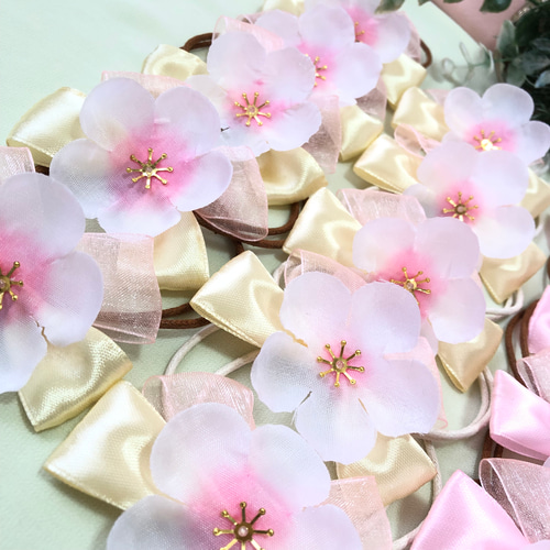 送料無料】さくら❤️桜❤️お雛祭り桃の花オーガンジーリボン 送料無料】さくら❤️桜❤️お雛祭り桃の花オーガンジーリボン
