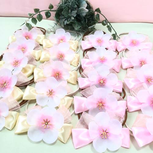 送料無料】さくら❤️桜❤️お雛祭り桃の花オーガンジーリボン 送料無料】さくら❤️桜❤️お雛祭り桃の花オーガンジーリボン