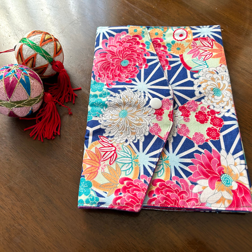 送料無料】御朱印帳袋 御朱印帳入れ 和柄 2冊持ち ポケット付き 大きめ  