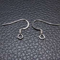 [手術不鏽鋼] 1 對耳環金屬配件，鎳銀，防過敏，無鎳 第1張的照片
