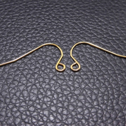 [手術不鏽鋼] 1 對耳環硬件，金色，防過敏，無鎳 第1張的照片