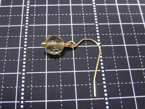 [促銷] [手術不鏽鋼] 金黃水晶閃亮耳環 704 ￥960 → ￥500 第10張的照片