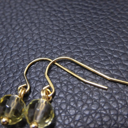 [促銷] [手術不鏽鋼] 金黃水晶閃亮耳環 704 ￥960 → ￥500 第3張的照片
