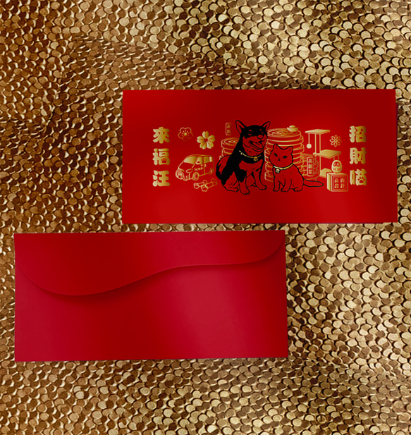 2024龍年 / 龍年質感燙金紅包袋 - 綜合3+1套組 第5張的照片