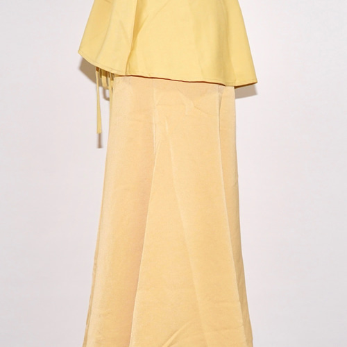 Ribbon String Mermaid Long Skirt (yellow) ロングスカート イエロー