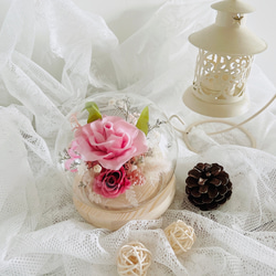 瀞愛天然-清新雅緻永生玫瑰玻璃花球（限時優惠）含禮盒卡片 第15張的照片